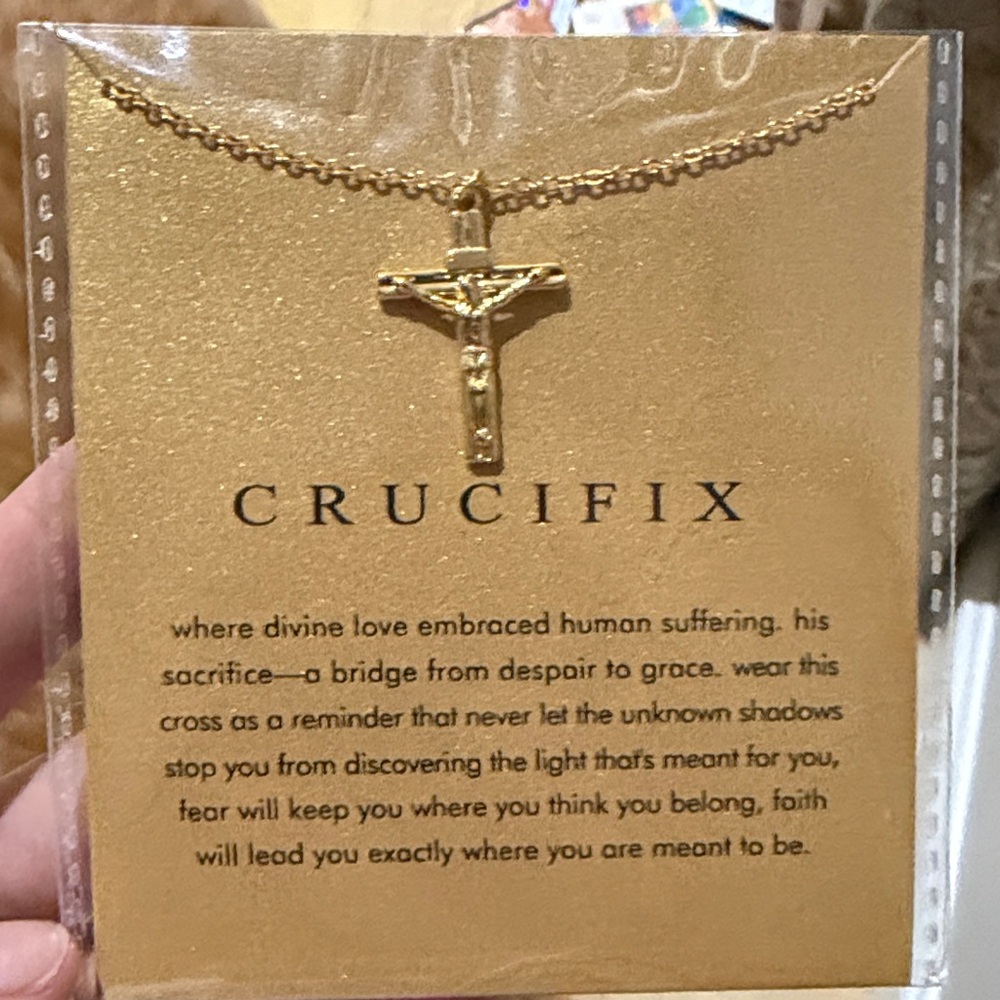 Gold Crucifix Necklace